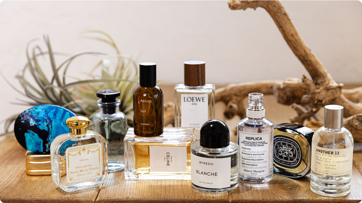 Trial set of perfumes
